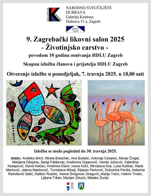 pozivnica 9. zagrebacki likovni salon 2025