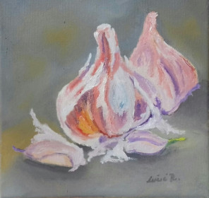 Cesnjak ulje na platnu 20x25cm