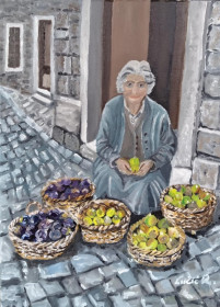 Jedna priča 3.a ulje na platnu 30x40cm
