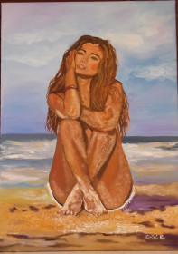 Usamljena ule na platnu50x60cm
