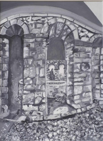 fontana ulje na platnu 30x40cm