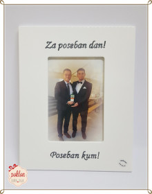 poklon za vjenčanog kuma Okvir za foto 20x25cm