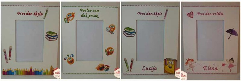 prvi dan vrtica ili škole okvir za foto 20x25cm