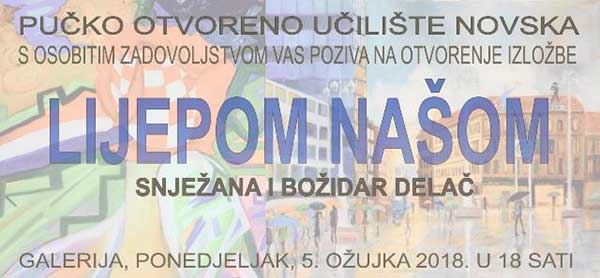 Izložba Snježane i Božidara Delača