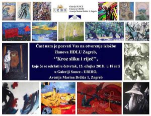 Izložba članova HDLU Zagreb ”Kroz sliku i riječ”
