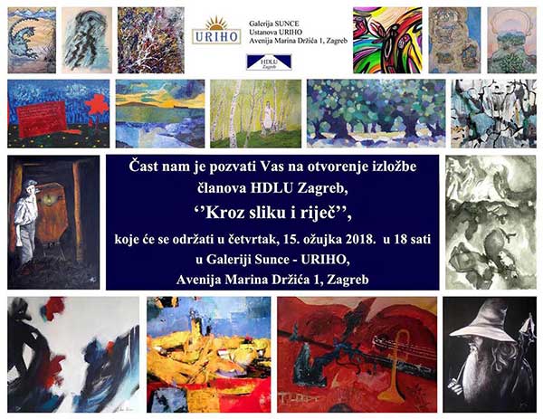 Izložba članova HDLU Zagreb ”Kroz sliku i riječ”