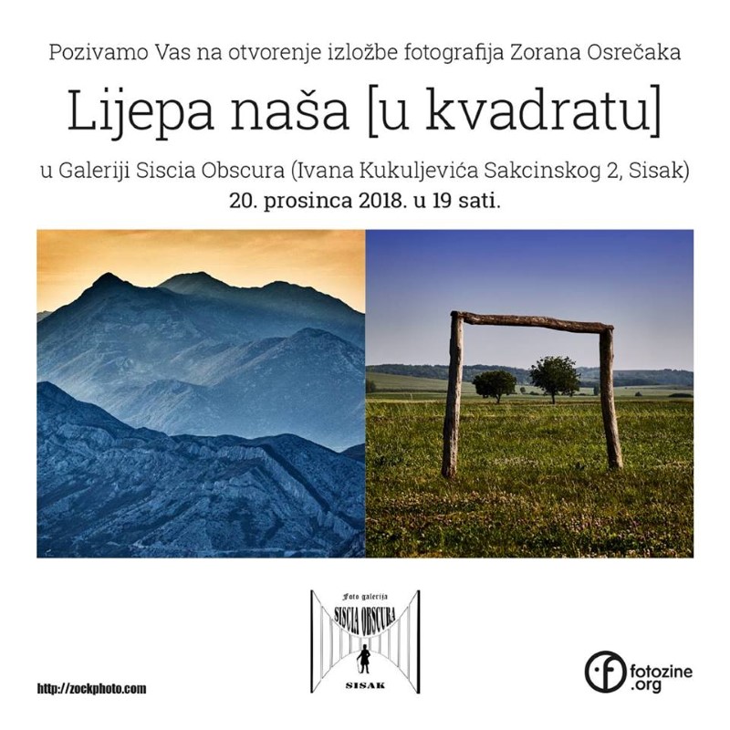 Izložba fotografija Zorana Osrečaka “Lijepa naša [u kvadratu]”