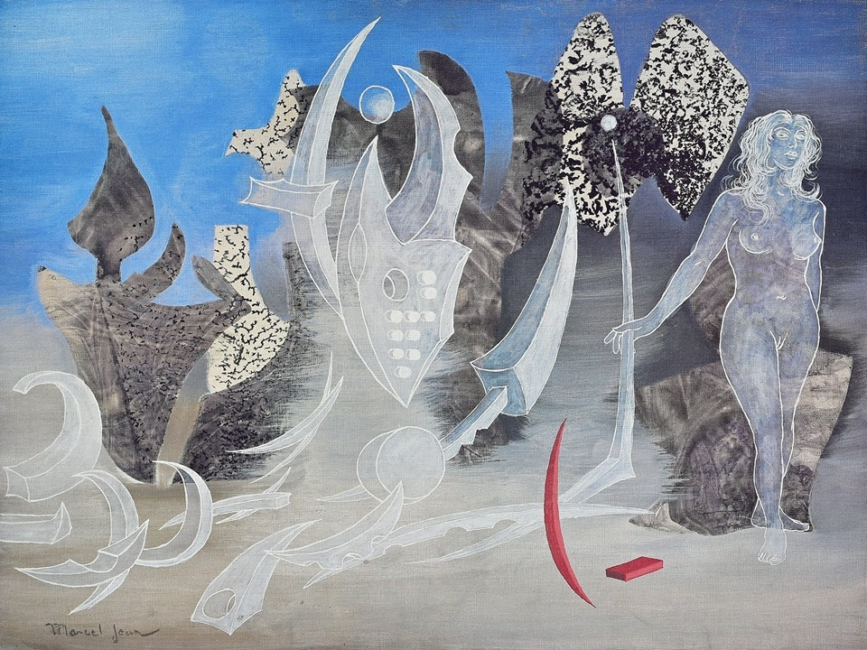 Marcel Jean u galeriji Memorijalne zbirke Jozo Kljaković