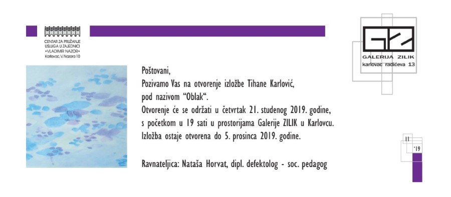 Samostalna izložba Tihane Karlović