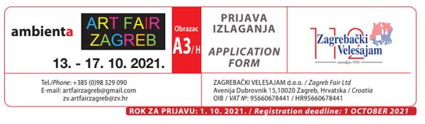 Pozivnica - Art Fair Zagreb 2021