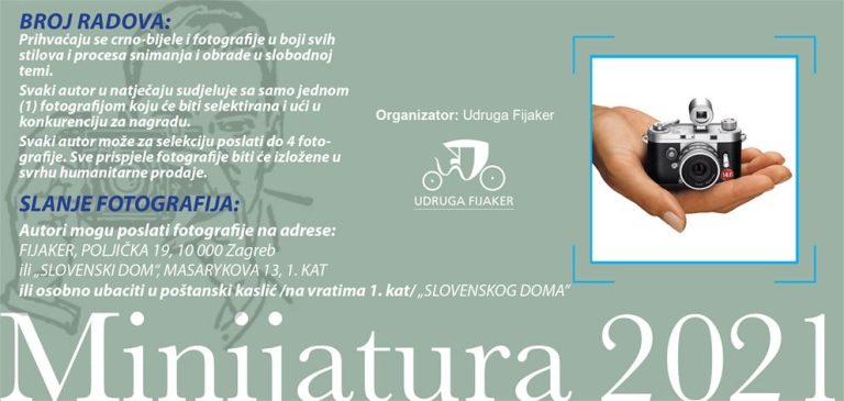 NATJEČAJ za sudjelovanje na XI Salonu fotografije