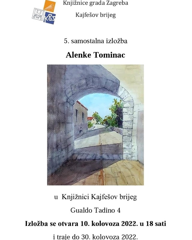 5. samostalna izložba Alenke Tominac