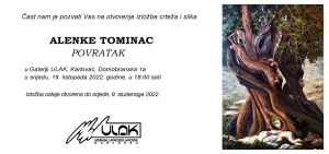 Samostalna izložba slika i crteža Alenke Tominac