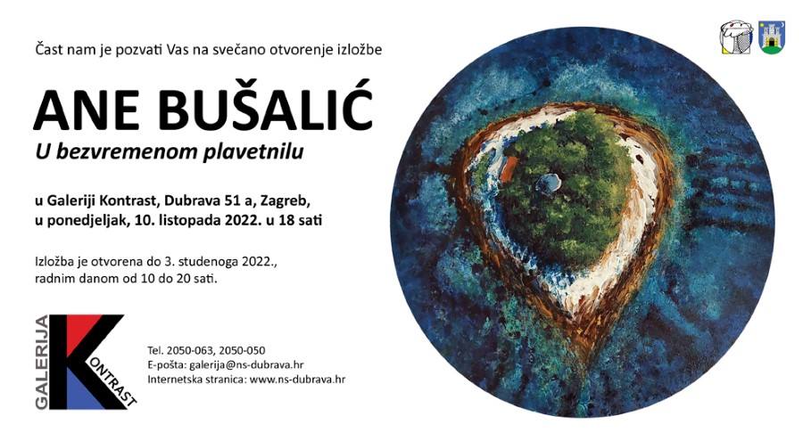 Samostalna izložba Ane Bušalić ”U bezvremenom plavetnilu”