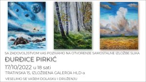Samostalna izložba slika Đurđice Pirkić