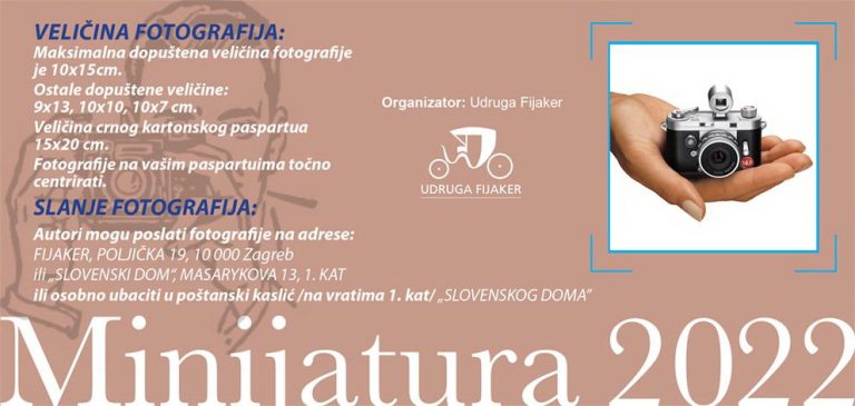 N AT J E Č A J za sudjelovanje na XII Salonu fotografije