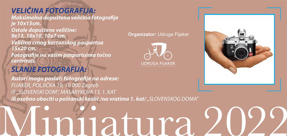 N AT J E Č A J za sudjelovanje na XII Salonu fotografije
