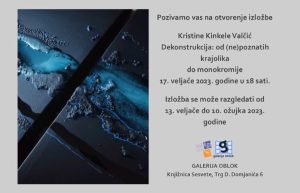Samostalna izložba Kristine Kinkele Valčić u Galeriji Oblok