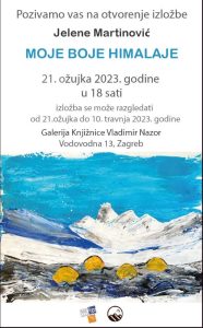 Samostalna izložba Jelene Martinović: ”Moje boje Himalaje”