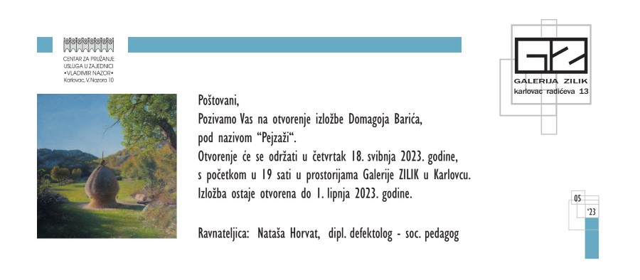 Samostalna izložba Domagoja Barića