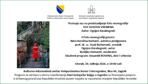 Predstavljanje foto monografije „Tihi svjedok vremena“ Ognjena Karabegovića u Zagrebu
