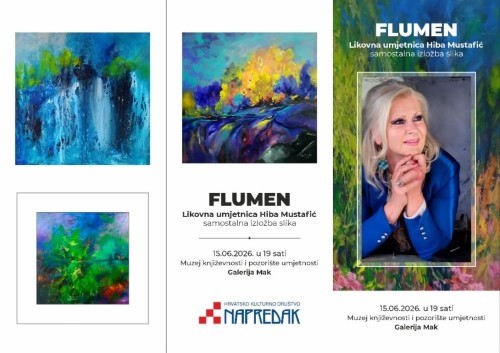 FLUMEN – samostalna izložba slika Hibe Mustafić